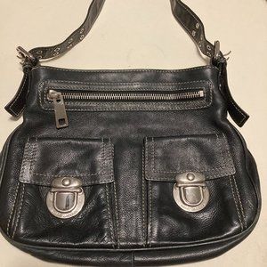 Marc Jacobs Sophia Black Leather Hobo Bag